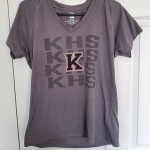KHS Womans/teens Tshirt Size L Grey Pel-Athletic.Pre owned